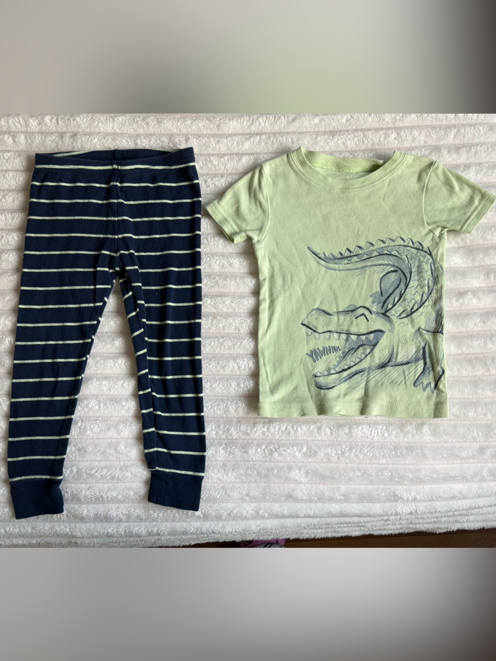 Carter's Light Green Tee with White Print